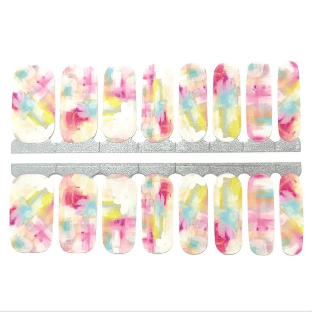 NIB Watercolor Paints Nail Wraps